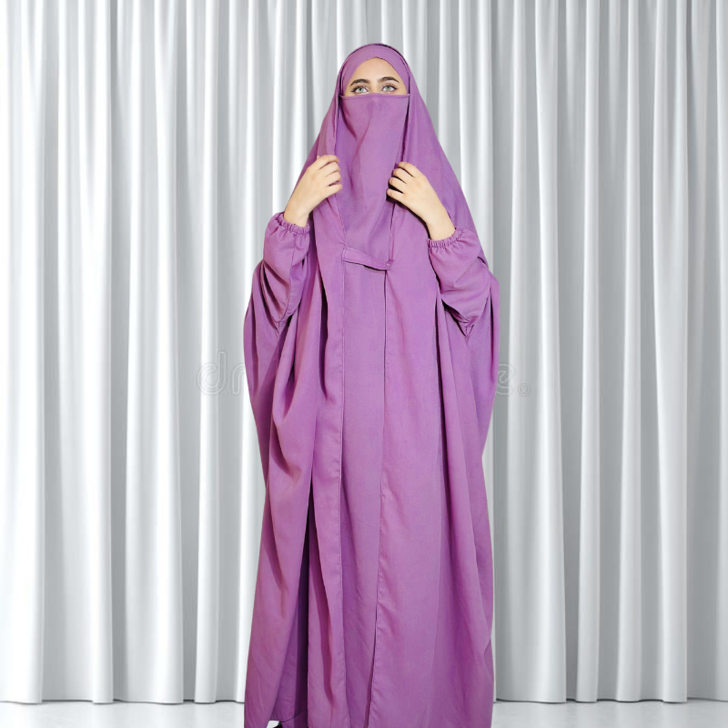 Saudi jilbab (pink) - Image 2