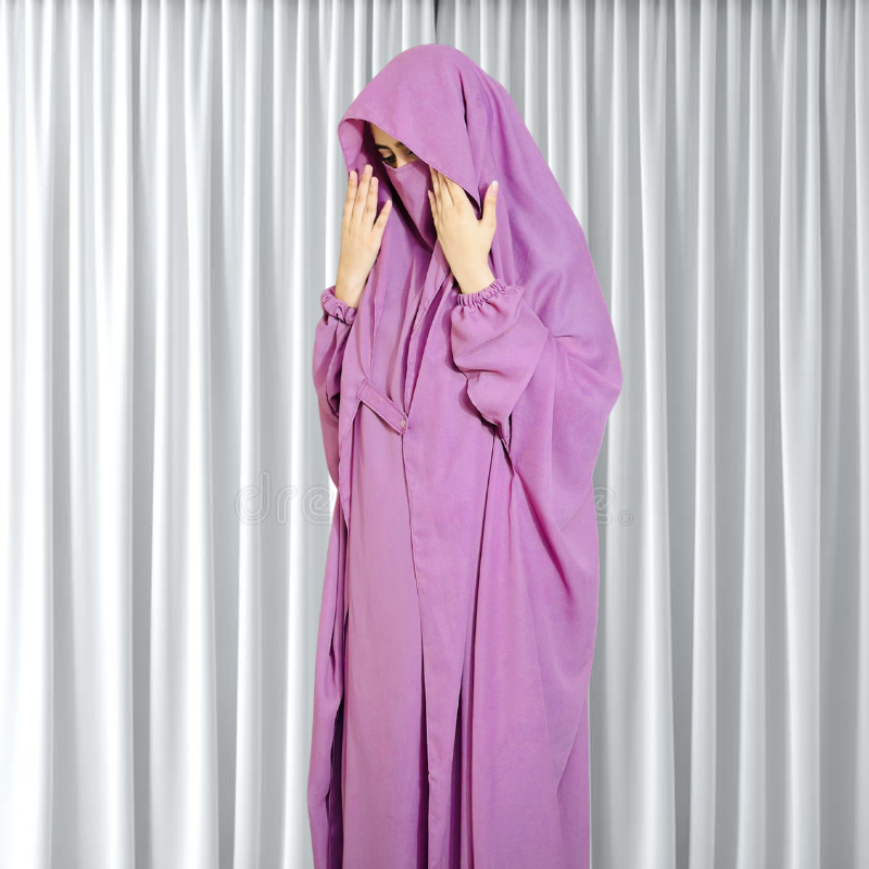 Saudi jilbab (pink) - Image 3