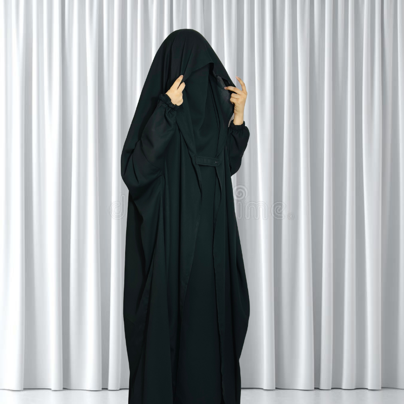 saudi jilbab (black) - Image 4