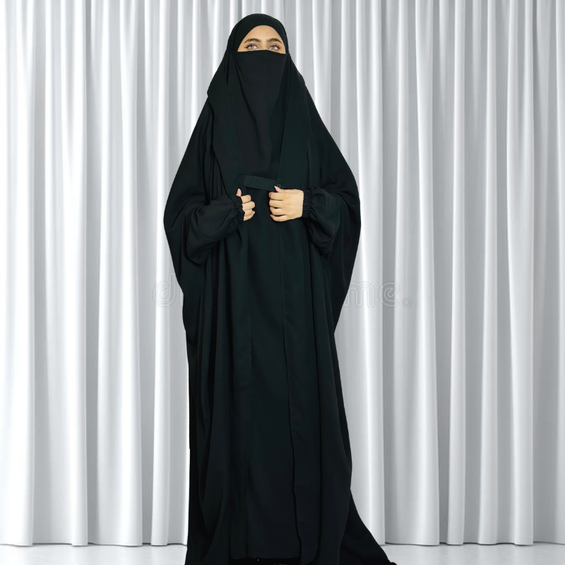 saudi jilbab (black) - Image 5