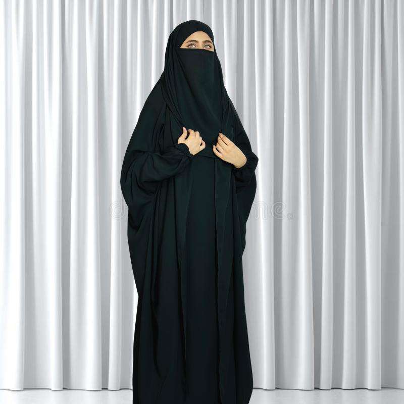 saudi jilbab (black) - Image 3