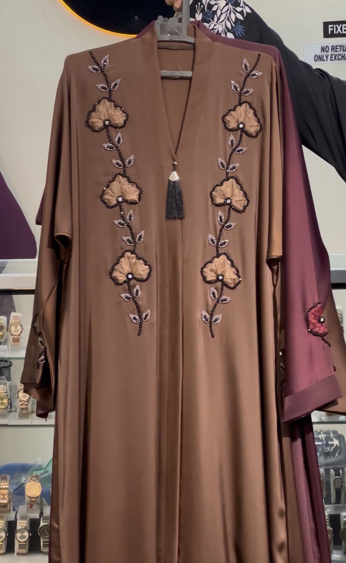 Handwork abaya (caremal)