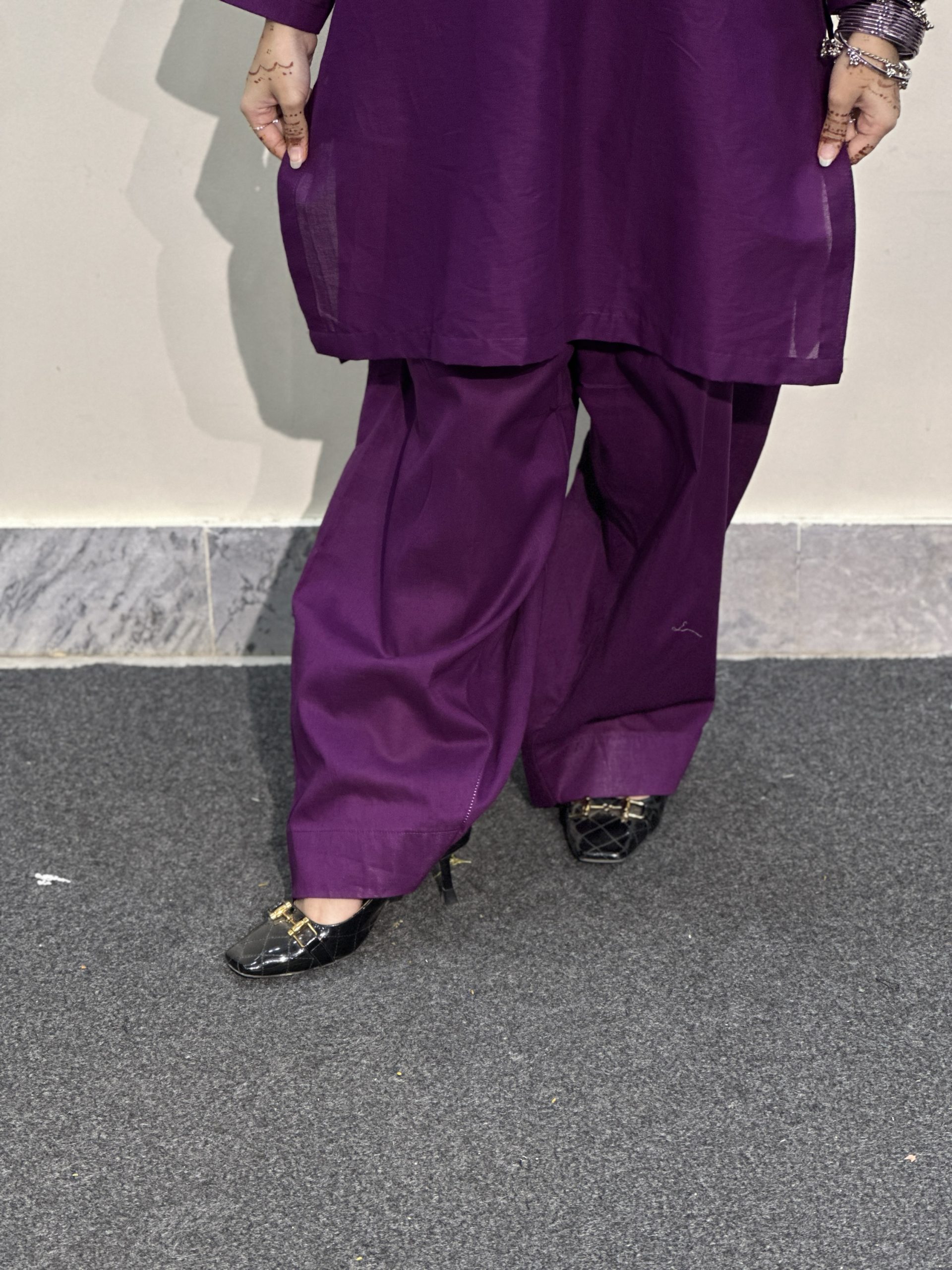 Purple farshi shalwar dress - Image 5