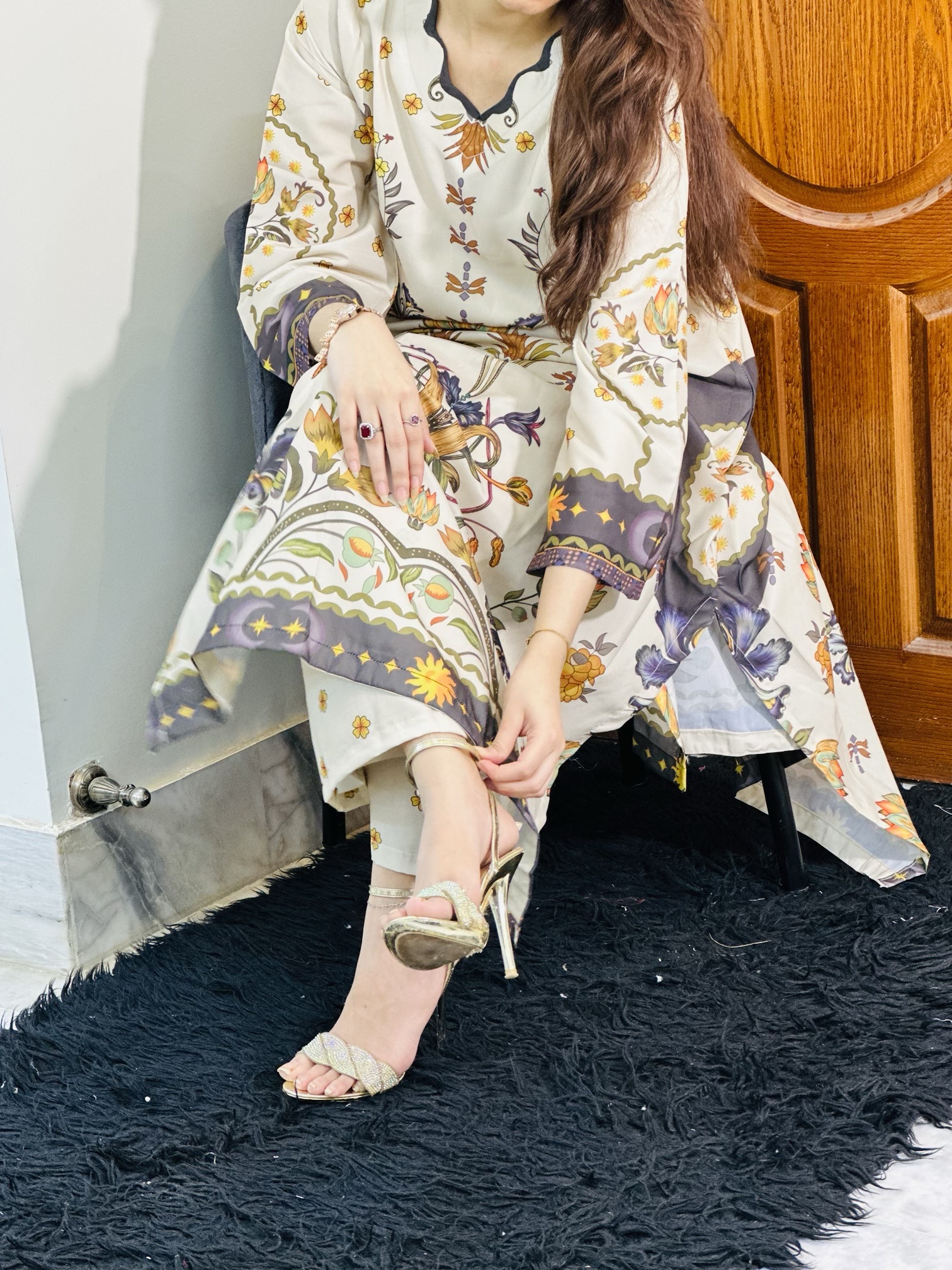 Silk kaftan 2 pcs - Image 7