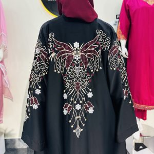 Embroidered one piece abaya